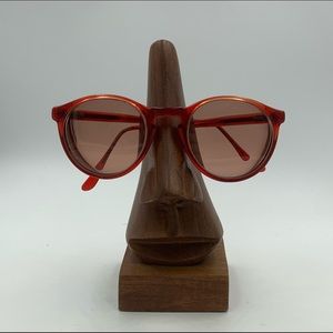 Vintage Smilen Red Round Sunglasses Frames